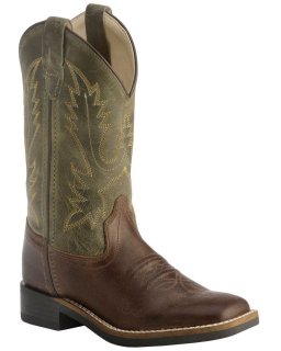 Cody James Boys' Stitched Western Boots - Square Toe | Barnwood | Free Delivery