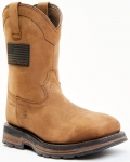 Cody James Men's 10" Disruptor Western Work Boots - Nano Composite Toe | Brown | Free Delivery