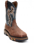 Cody James Men's Decimator Western Work Boots - Composite Toe | Brown | Free Delivery