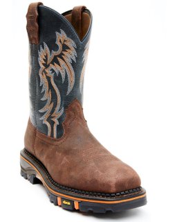 Cody James Men's Decimator Western Work Boots - Composite Toe | Brown | Free Delivery