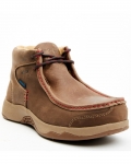 Cody James Men's Wallabee Moc Toe Work Shoes - Composite Toe | Brown | Free Delivery