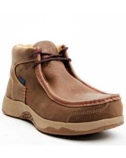 Cody James Men's Wallabee Moc Toe Work Shoes - Composite Toe | Brown | Free Delivery