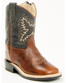 Cody James Little Boys' Little Ryder Western Boots - Broad Square Toe | Brown | Free Delivery