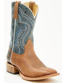 Cody James Men's Rover Blue Western Boots - Broad Square Toe | Blue | Free Delivery