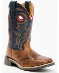 Cody James Boys' Bobby Western Boots - Broad Square Toe | Navy | Free Delivery
