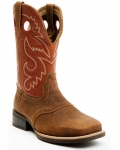 Cody James Cush Core Men's Honcho Performance Western Boots - Broad Square Toe | Orange | Free Delivery