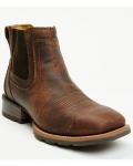 Cody James Men's Ranger Chelsea Boots - Broad Square Toe | Brown | Free Delivery