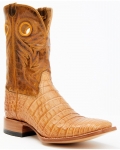 Cody James Men's Exotic Caiman Belly Western Boots - Broad Square Toe | Tan | Free Delivery