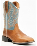 Cody James Men's Badge Xero Gravity Western Boots - Broad Square Toe | Brown | Free Delivery