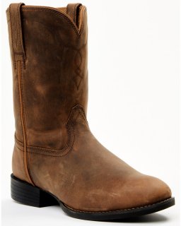 Cody James Cush Core Men's Highland Roper Western Boots - Round Toe | Tan | Free Delivery