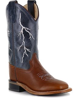 Cody James Boys' Lightening Western Boots | Brown | Free Delivery
