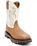 Cody James Men's 11" Decimator Waterproof Western Work Boots - Nano Composite Toe | Brown | Free Delivery
