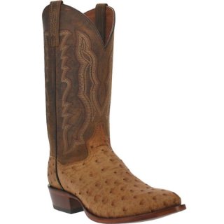 Dan Post Boots Gehrig Men'S Ostrich-Saddle | Free Shipping