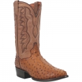 Dan Post Boots Tempe Men'S Ostrich-Saddlebrown | Free Shipping