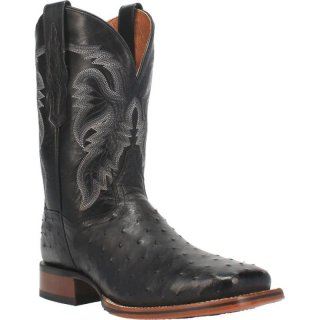 Dan Post Boots Alamosa Men'S Ostrich-Black | Free Shipping