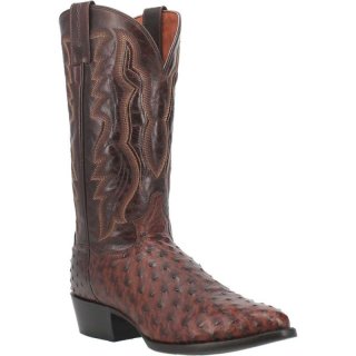 Dan Post Boots Pershing Men'S Ostrich-Brass | Free Shipping