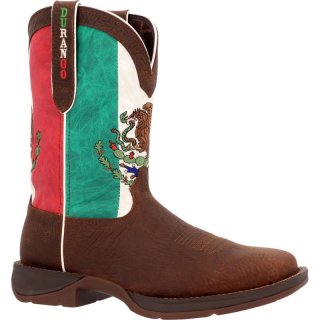 Durango Men's Rebel by Durango Steel Toe Mexico Flag Western Boot-Sandy Brown And Mexico Flag | Outlet Sale