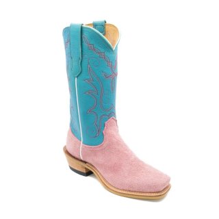 Fenoglio | Special Offer Men's Pink Roughout w/ Turquoise Style No. 00101685