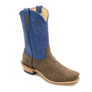 Fenoglio | Special Offer Men's Tan Cape Buffalo w/ Ocean Blue Style No. 00101357