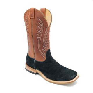 Fenoglio | Special Offer Men's Black Roughout w/ Cognac OPU Style No. 00101727