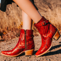 FREEBIRD | WOMEN'S MORGAN-RED PYTHON | STYLISH OUTLET