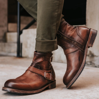 FREEBIRD | MEN'S RAILROAD-BROWN DISTRESSED | STYLISH OUTLET