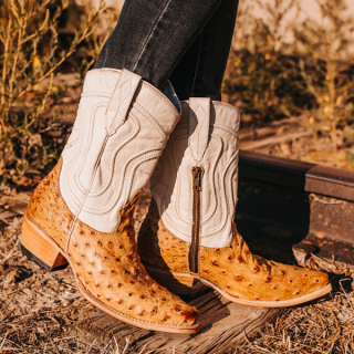 FREEBIRD | WOMEN'S WARRICK-TAN OSTRICH MULTI | STYLISH OUTLET