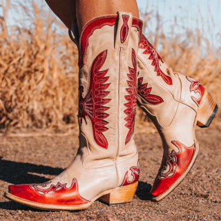 FREEBIRD | WOMEN'S WILLIE-BEIGE/RED MULTI | STYLISH OUTLET