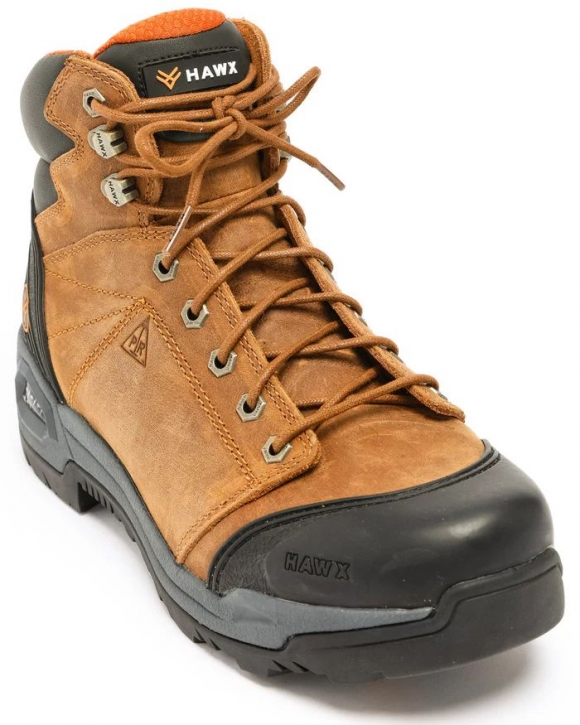 Discount Hawx Men's Lace To Toe Hiker Boots - Composite Toe | Brown