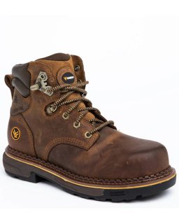 Discount Hawx Men's Crew Chief Work Boots - Composite Toe | Dark Brown