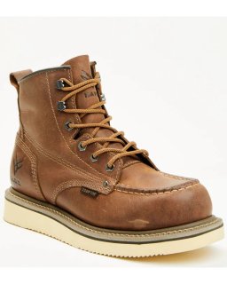 Discount Hawx Men's 6" Lace-Up Work Boots - Composite Toe | Brown