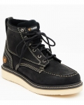 Discount Hawx Men's 6" Grade Work Boots - Moc Toe | Black