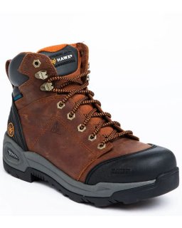 Discount Hawx Men's 6" Lace-To-Toe Waterproof Work Boots - Composite Toe | Rust Copper
