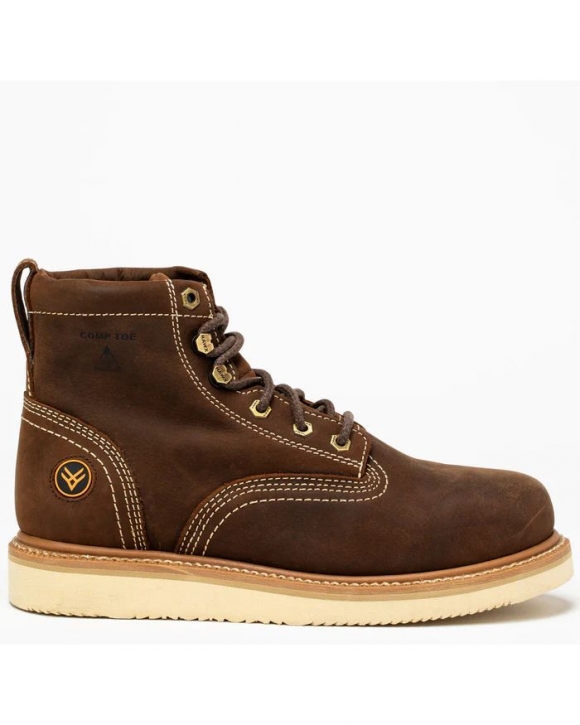 Discount Hawx Men's 6" Grade Work Boots - Composite Toe | Brown Discount Hawx Men's 6" Grade Work Boots - Composite Toe | Brown