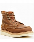 Discount Hawx Men's 6" Grade Work Boots - Moc Toe | Tan Discount Hawx Men's 6" Grade Work Boots - Moc Toe | Tan