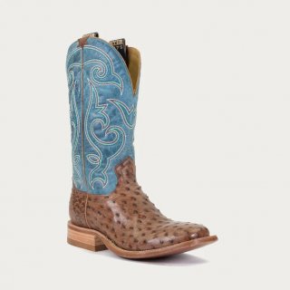 STYLISH OUTLET HYER BOOTS MEN'S JETMORE - Tabac/Blue