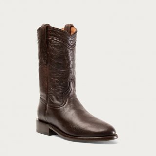 STYLISH OUTLET HYER BOOTS MEN'S WESTERN WELLINGTON - Brown