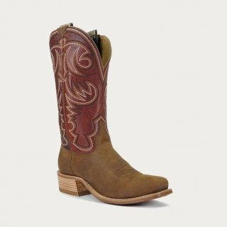 STYLISH OUTLET HYER BOOTS MEN'S HAYS - Bay Apache/Rust