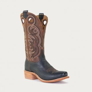 STYLISH OUTLET HYER BOOTS MEN'S RILEY - Black/Tan