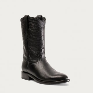 STYLISH OUTLET HYER BOOTS MEN'S WESTERN WELLINGTON - Black