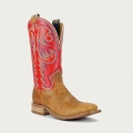 STYLISH OUTLET HYER BOOTS MEN'S SAWYER - Tan/Red