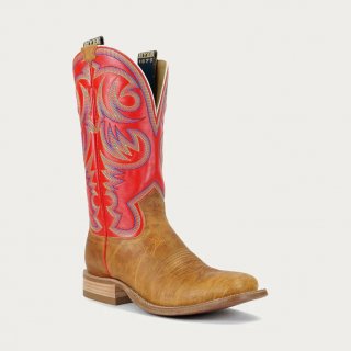 STYLISH OUTLET HYER BOOTS MEN'S SAWYER - Tan/Red