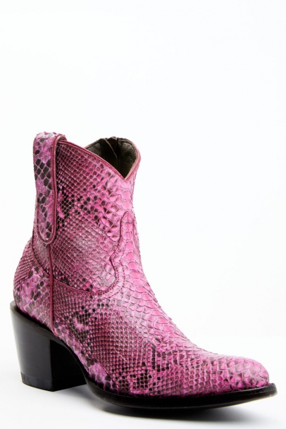 Promotion Idyllwind Women's Exotic Python Western Bootie - Round Toe | Pink Promotion Idyllwind Women's Exotic Python Western Bootie - Round Toe | Pink