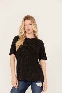 Promotion Idyllwind Women's Fannie Studded Tee | Black Promotion Idyllwind Women's Fannie Studded Tee | Black