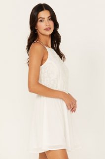 Promotion Idyllwind Women's Justyna Embroidered Dress | Ivory
