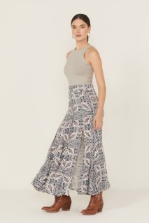 Promotion Idyllwind Women's Garrison Printed Maxi Skirt | Ivory