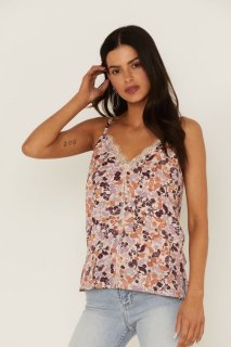 Promotion Idyllwind Women's Lurex Little Lace Tank Top | Lavender