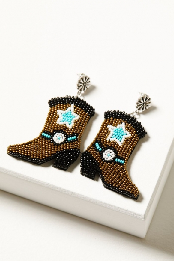 Promotion Idyllwind Women's Roundup Boot Beaded Earrings | Bronze