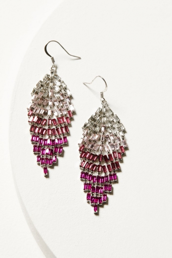 Promotion Idyllwind Women's Ombre Cascade Earrings | Fuchsia