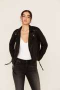Promotion Idyllwind Women's Ashton Leather Moto Jacket | Black